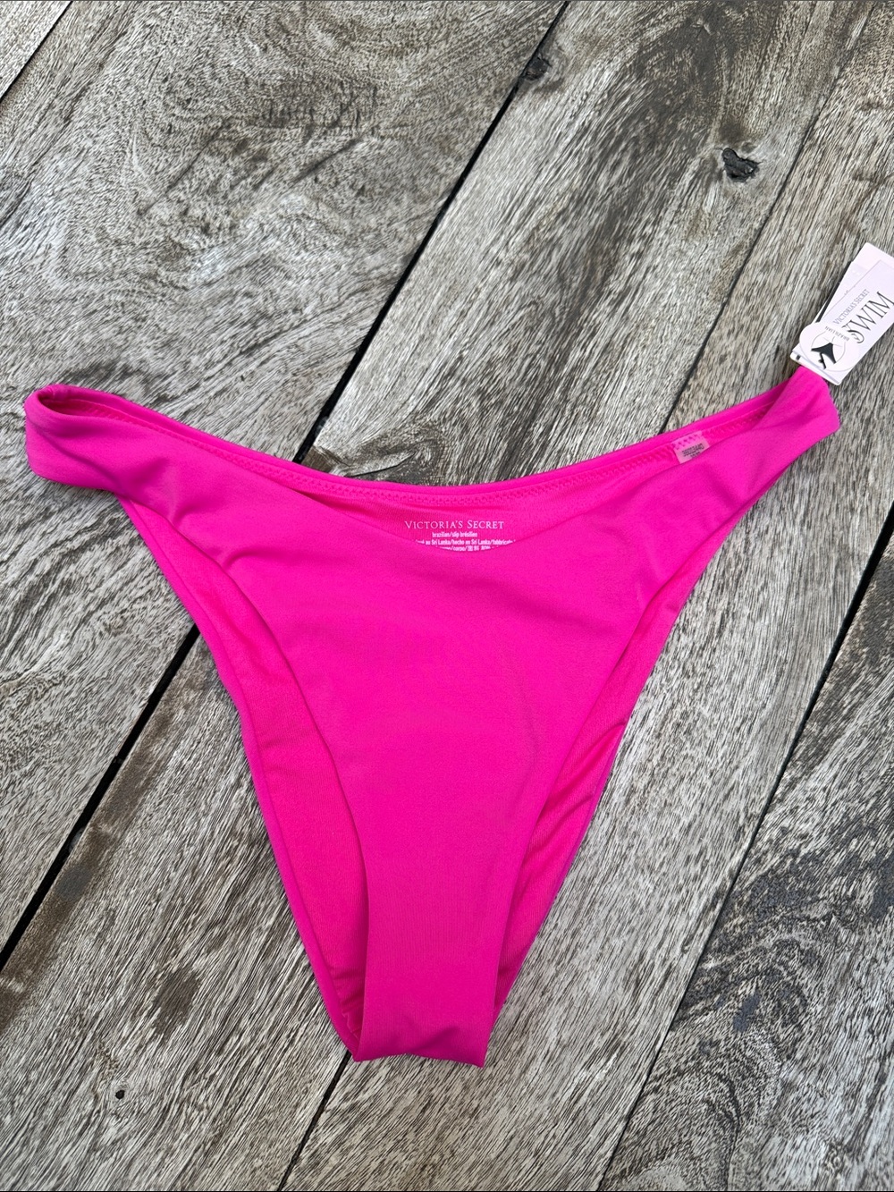 NEW Victoria's Secret Neon Pink Bikini Brazilian Botton